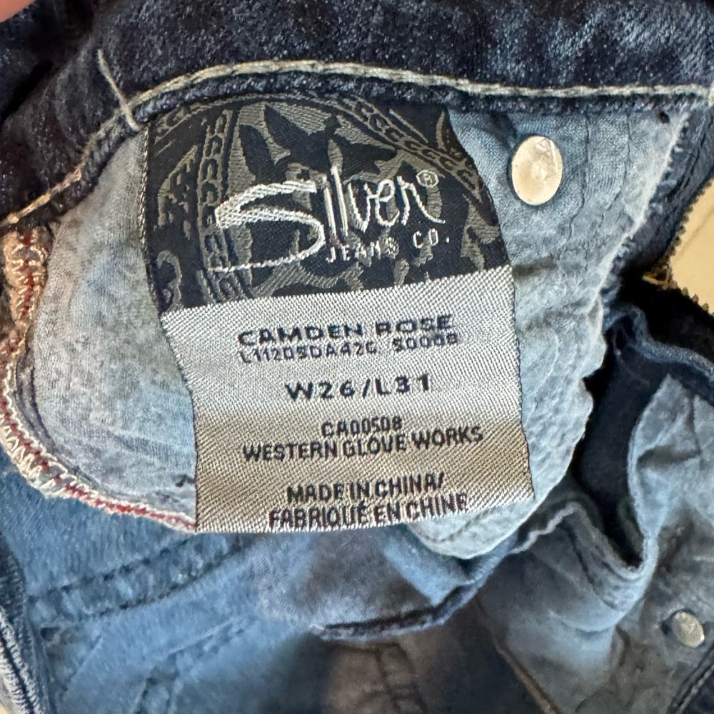 Silver Distressed Skinny Jeans - Picture 16 of 16
